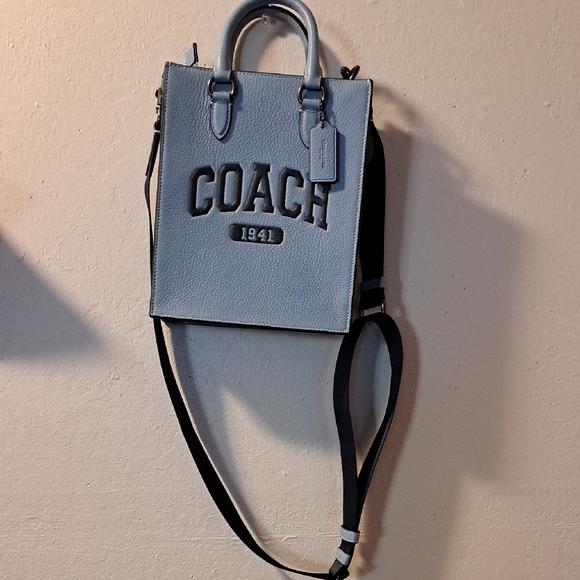 Coach Light Blue Leather Handbag - Picture 4 of 9